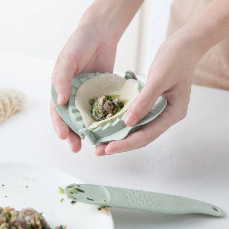 Thumbnail: Dumplings Tools Dumpling Jiaozi Maker Device Easy Dumpling Mold Clips