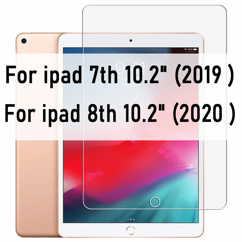 Thumbnail: 9H Tempered Glass for iPad 10.2 Inch 2019 2.5D Full Cover Screen Protector