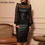 Thumbnail: Faux Leather Mesh Dot Midi Dress Sexy Dress  Women Dress