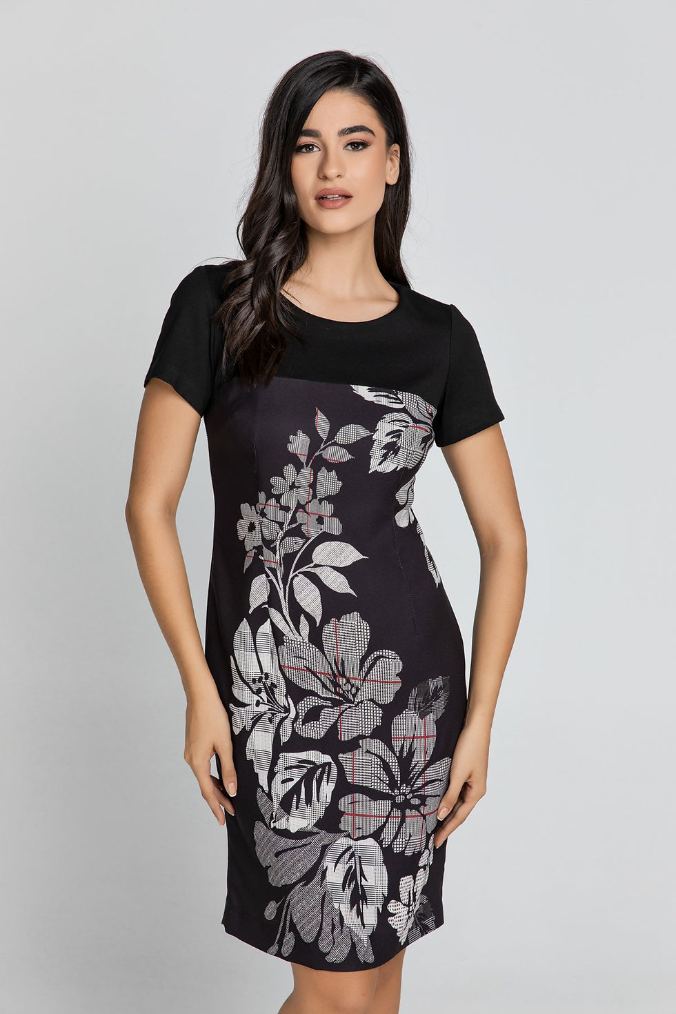 Thumbnail: Black Floral Dress by Conquista