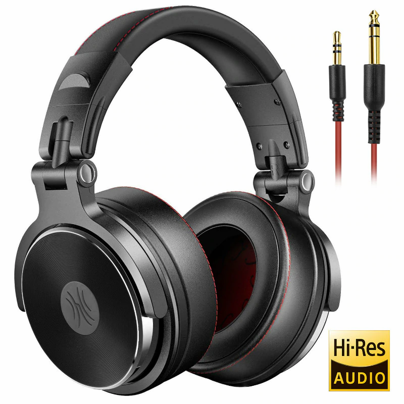 Thumbnail: Wired Professional Studio Pro DJ Headphones With Microphone Over Ear