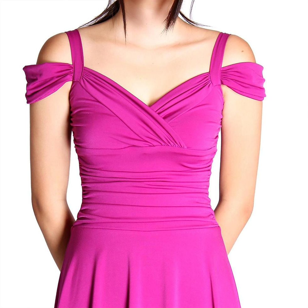 Thumbnail: Evanese Women's Plus Size Elegant Short Dress With Shoulder Bands