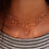 Thumbnail: Collier Chain Necklace Multilayer Moon Alloy Metal Disc Gold Pendant Nec