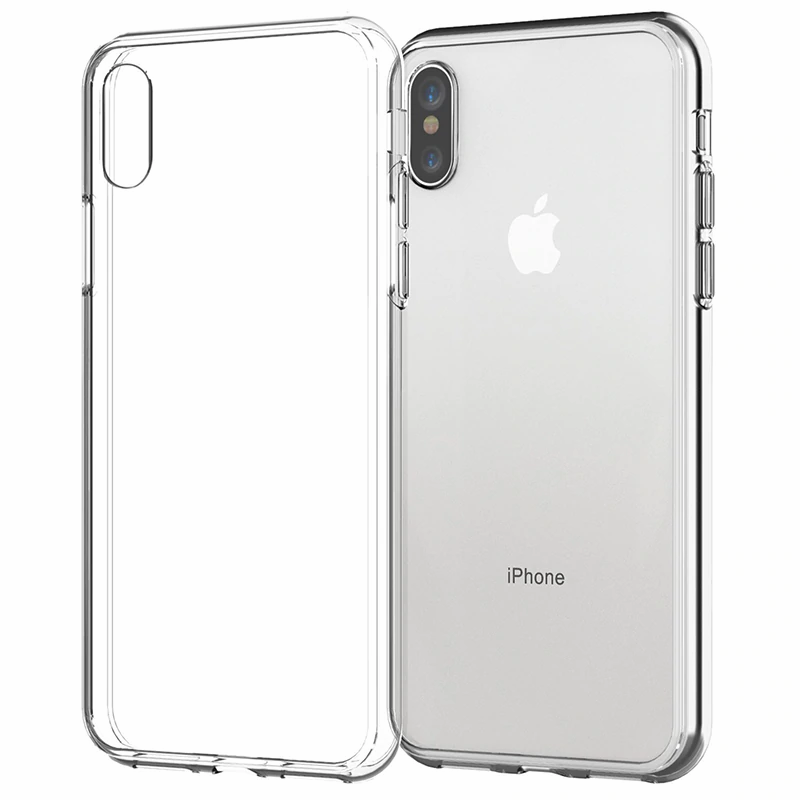 Thumbnail: Ultra Thin Clear Phone Case for iPhone 11 7 Case Silicone Soft Back