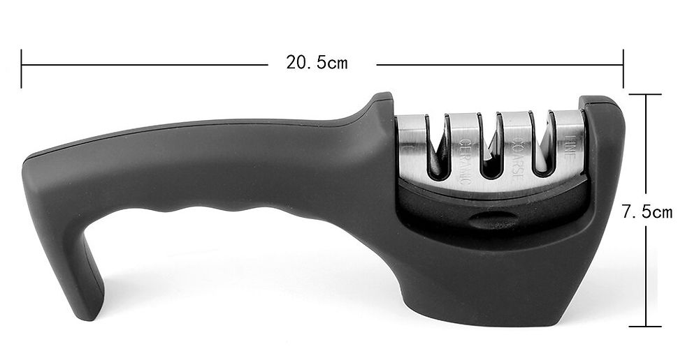 Thumbnail: Knife Sharpener for Ceramic, Steel, Straight and Serrated Knives & Scissors