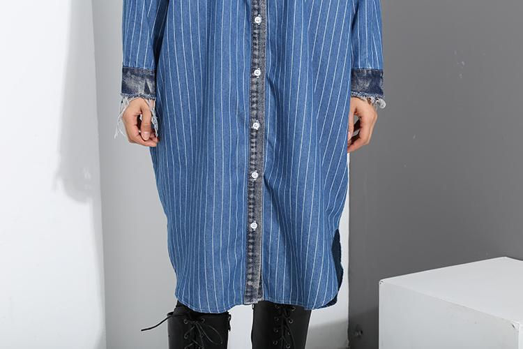 Thumbnail: Britnee Denim Shirt Dress