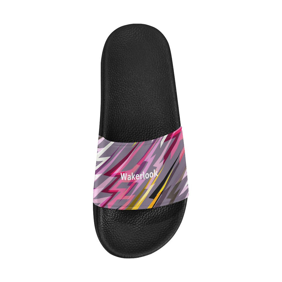 Thumbnail: Colorful Geometric Women's Slide Sandals