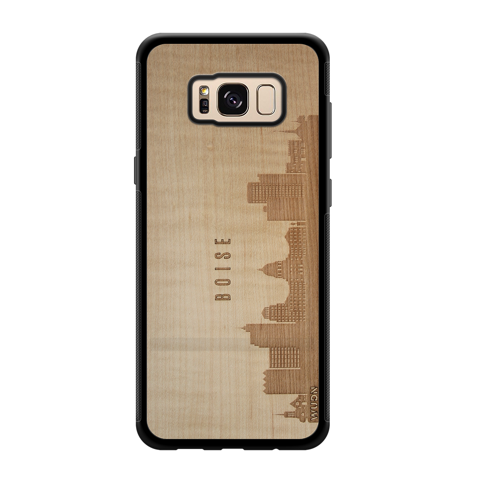 Thumbnail: CityScape Wooden Phone Case (Boise ID Skyline)