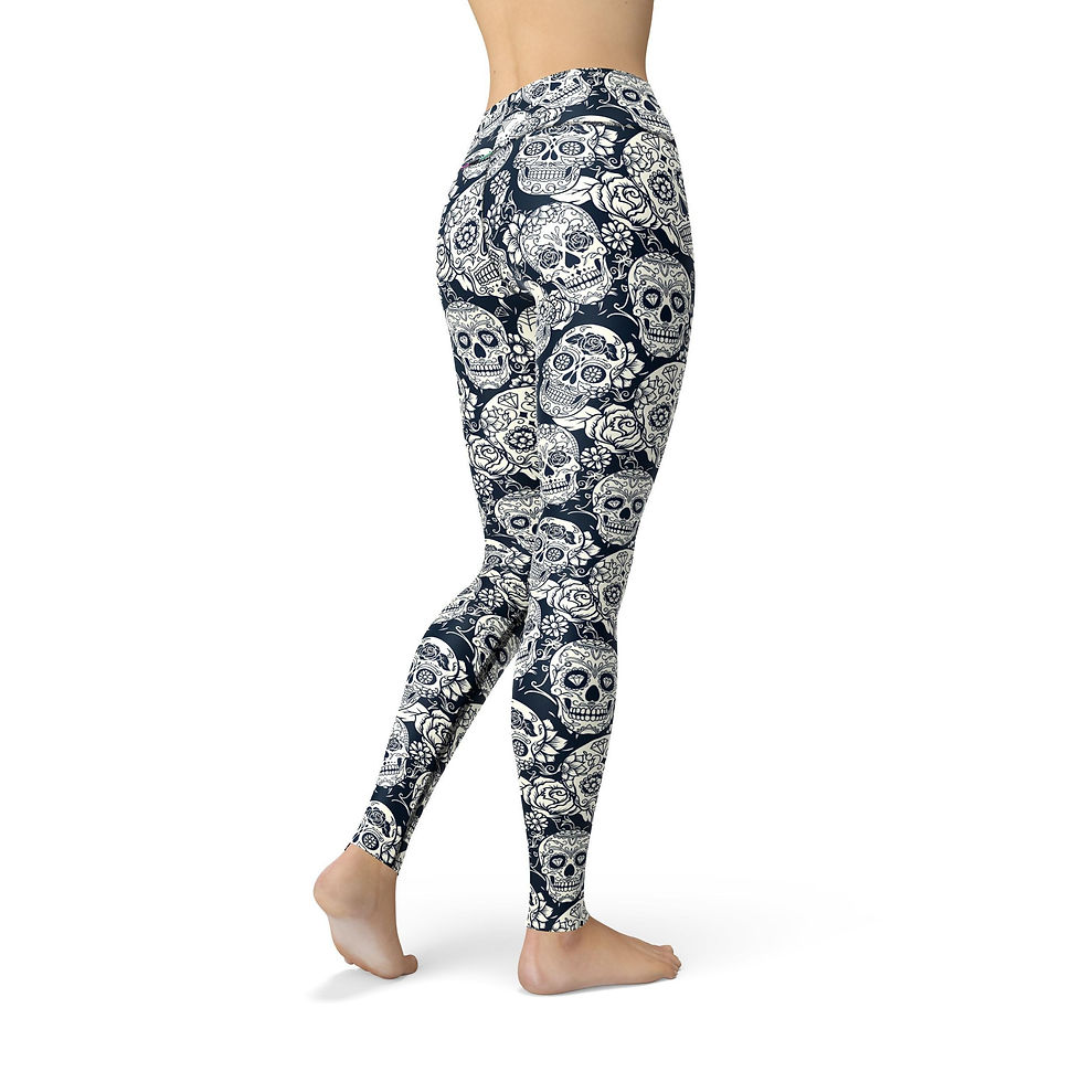 Thumbnail: Jean Black White Skulls