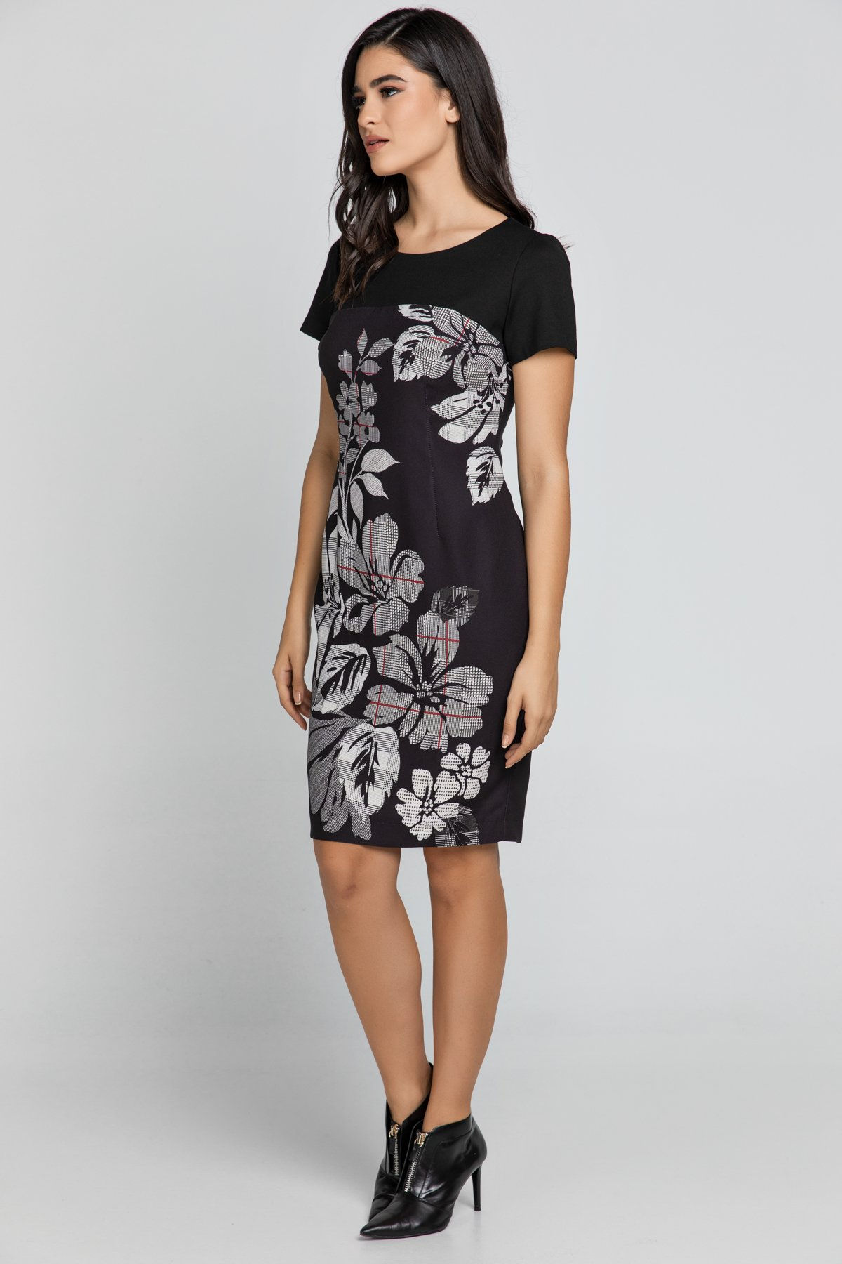 Black Floral Dress by Conquista
