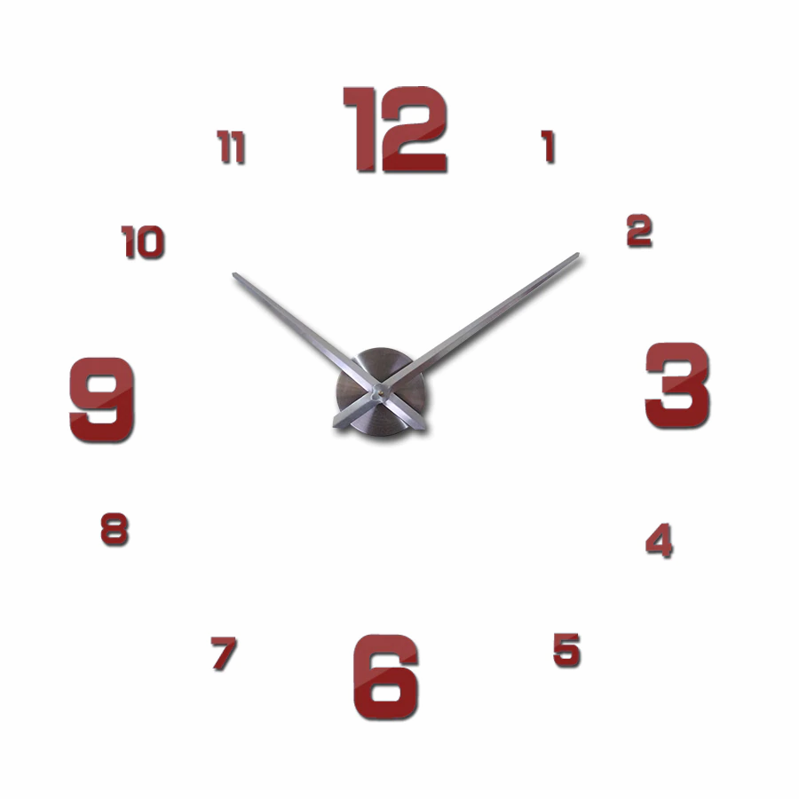 Thumbnail: Large Wall Clock Watch 3d Wall Clocks De Pared Home Decoration 3d Wall Stickers