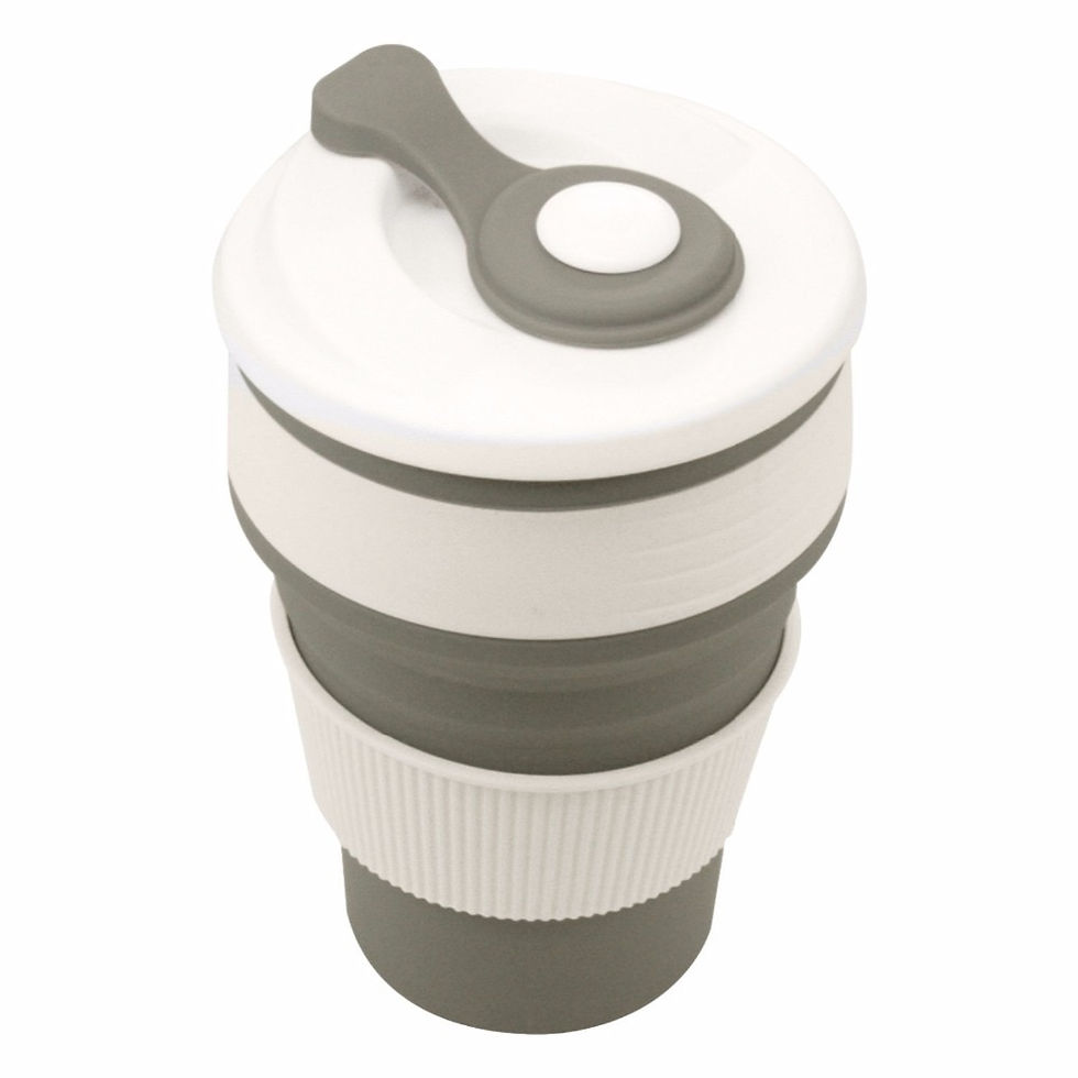 Thumbnail: Coffee Mugs Travel Collapsible Silicone Cup Folding Water Cups BPA