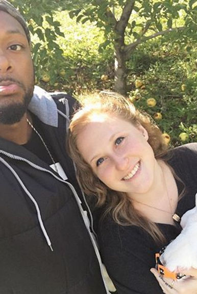 apple picking fools 🌿🍎🐛❤️