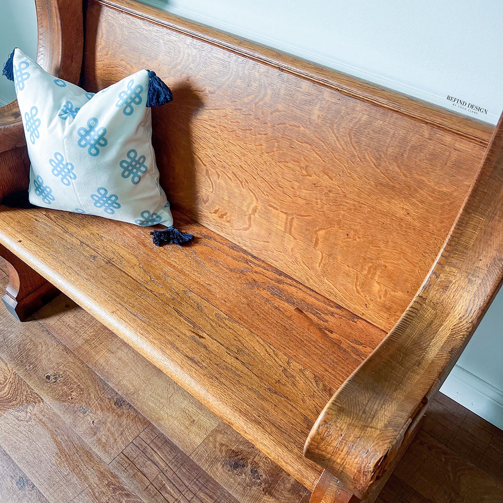 Thumbnail: Antique Pew/Entryway Bench