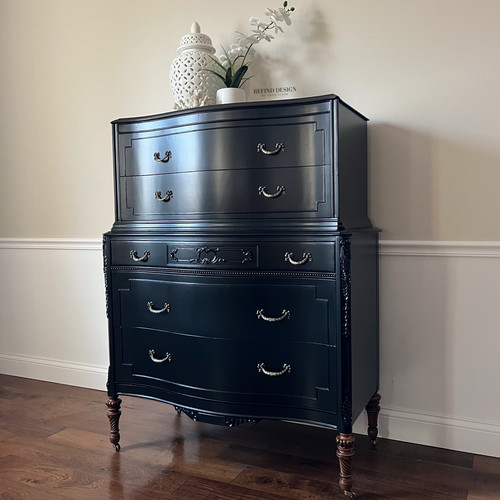 victorian black dresser Antique Tall Dresser, Modern Entryway Console, Lacquer Finish backless bridal gown convenient storage for clothing Size:6 US women's numeric Women's Tank Dresses |