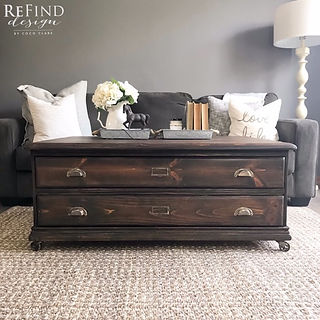 Map Cabinet Coffee Table