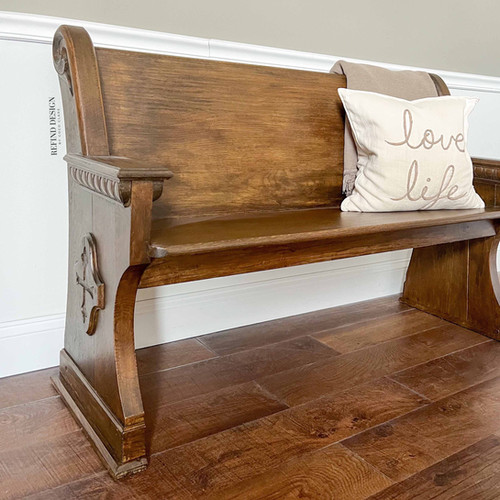 Antique Pew, Entryway Bench refind-design