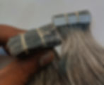 Raw Indian Grey Human hair invisible tape extensions