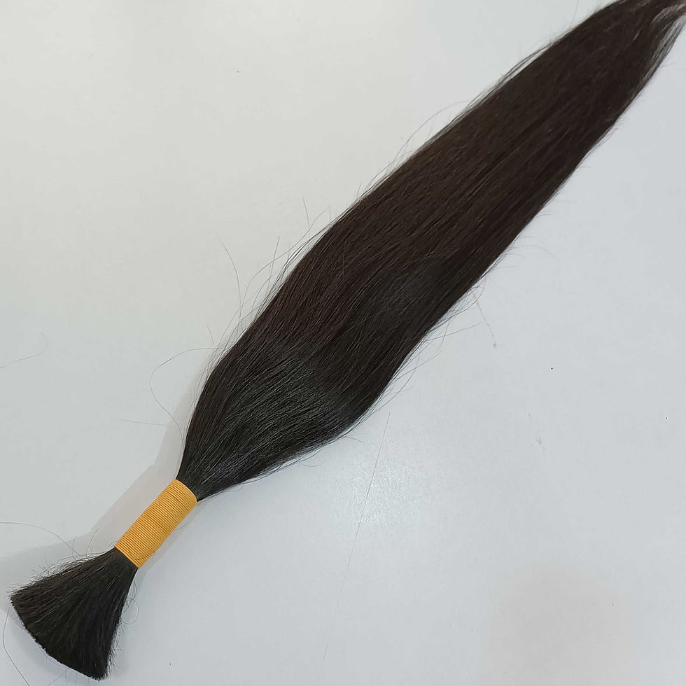 Thumbnail: Indian Straight bulk braiding Human Hair Extensions