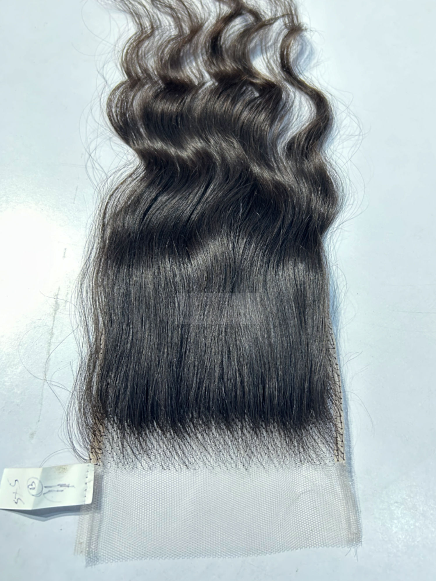 raw indian wavy human hair lace closure