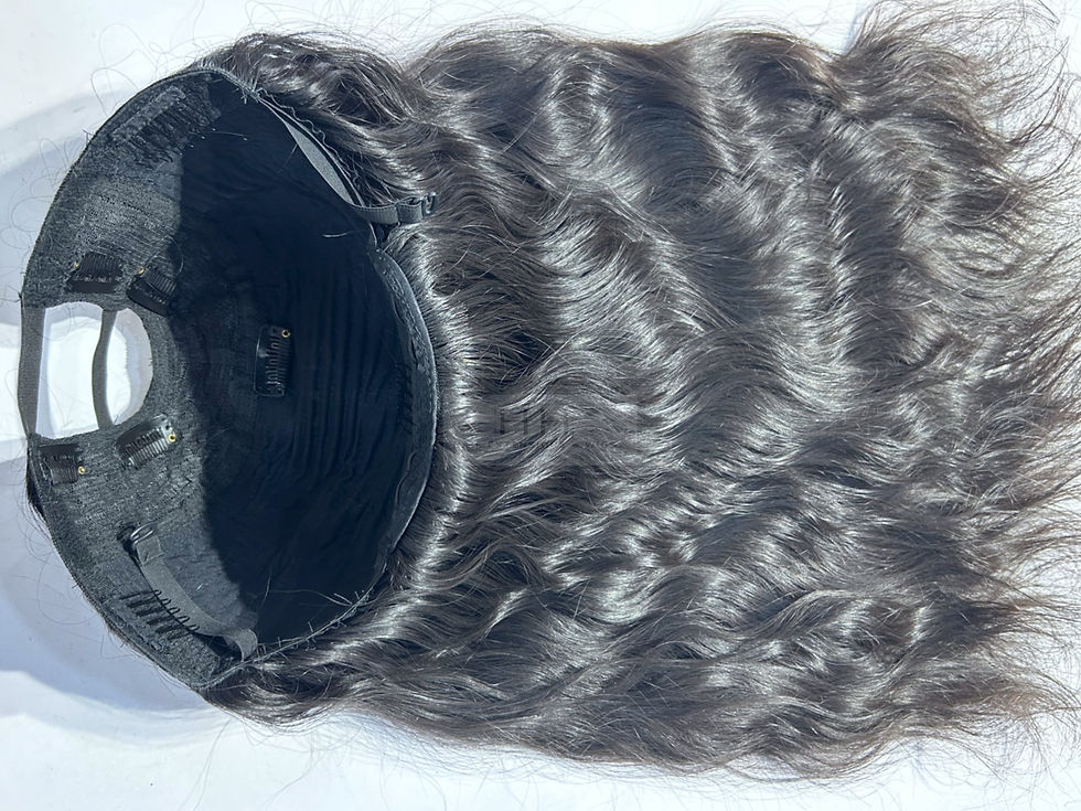 Thumbnail: Natural Black U Part Human Hair Wig