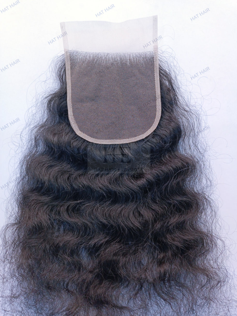 Miniatura: lace closure curly human hair extensions