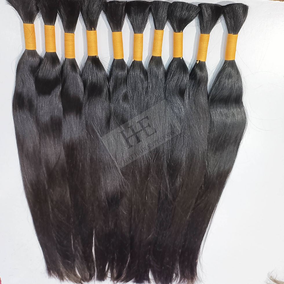 Miniatura: bulk straight indian human hair extension