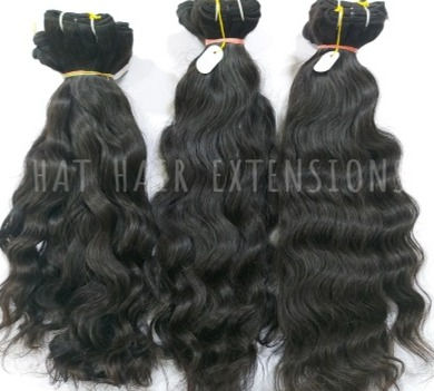 Thumbnail: bulk wavy human hair extensions