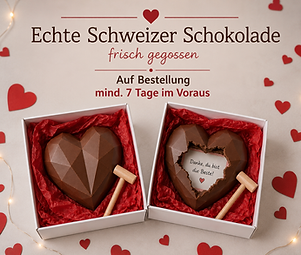 Botschaft in Schokolade