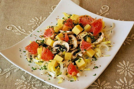 salade de pamplemousse aux graines