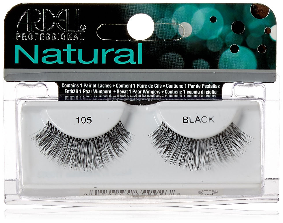 natural strip lashes black