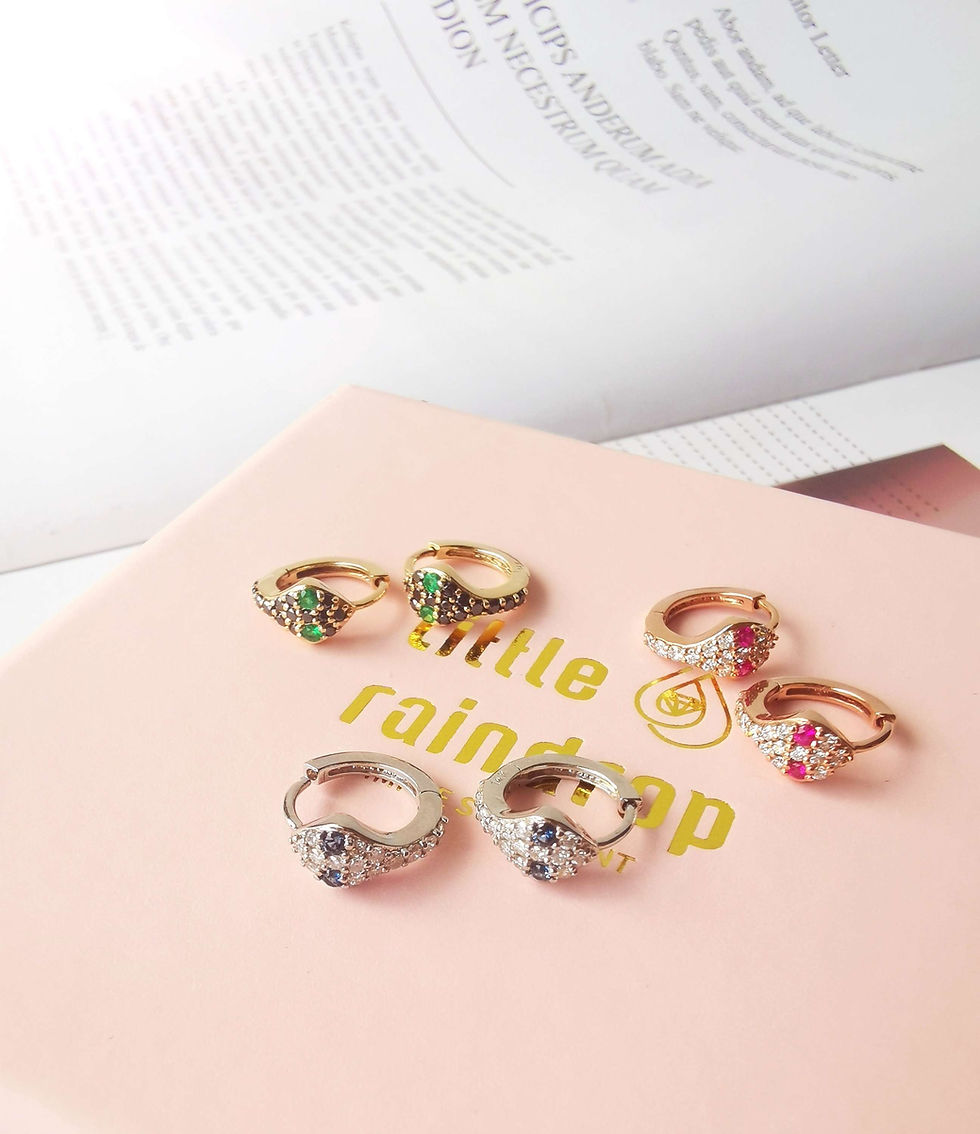 Thumbnail: Serpent Snug Fit Huggies (Ruby & Diamonds) 