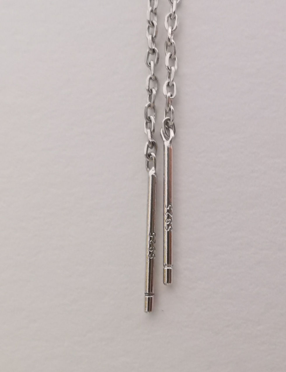 Thumbnail: Ninja Star white gold threader (14K white gold plated)