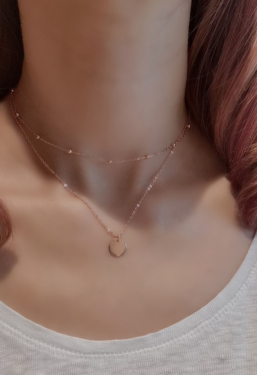 Aria double chain (Rose gold)