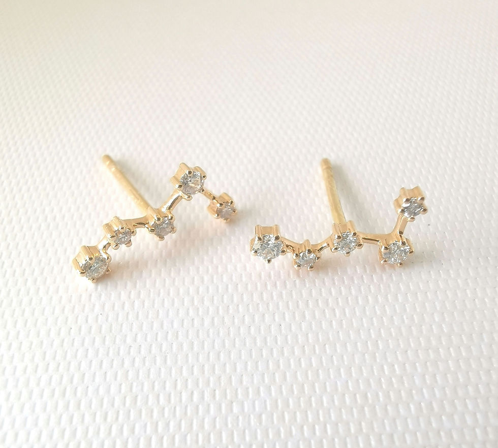 Thumbnail: Diamond Stars ear climbers