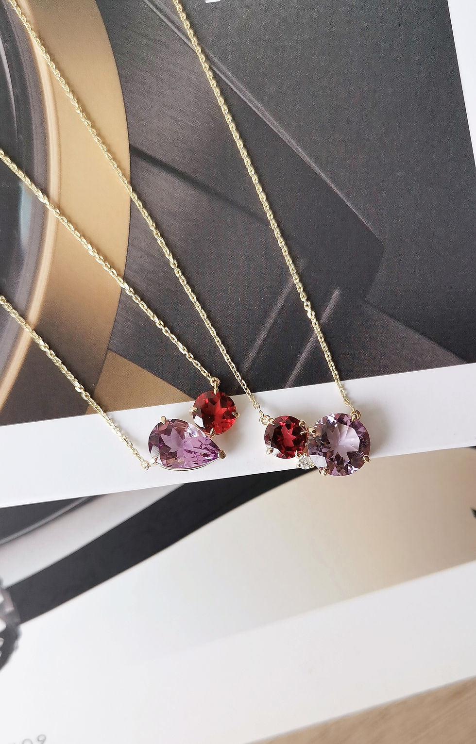 Thumbnail: HARMONY (Amethyst & Garnet & Diamond)