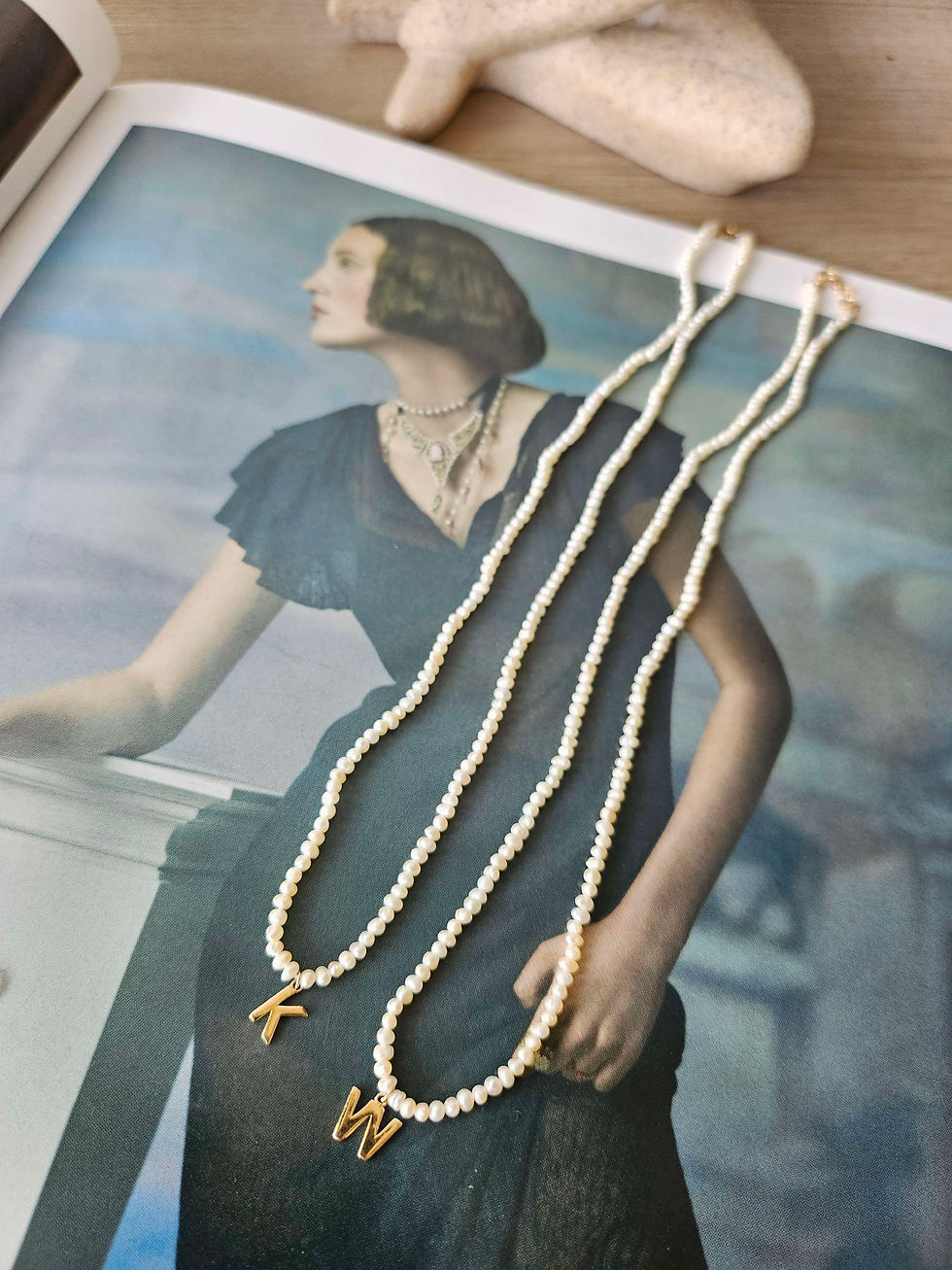 Thumbnail: Initial Pearl Necklace