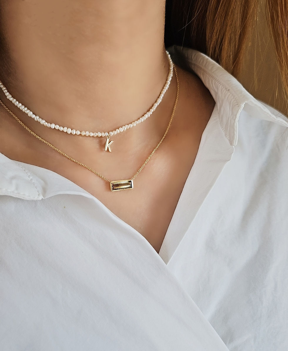 Thumbnail: Initial Pearl Necklace