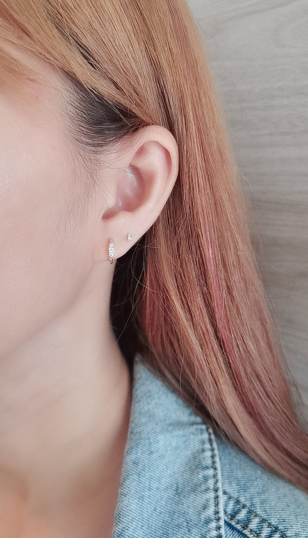 Mini Duo diamond stud