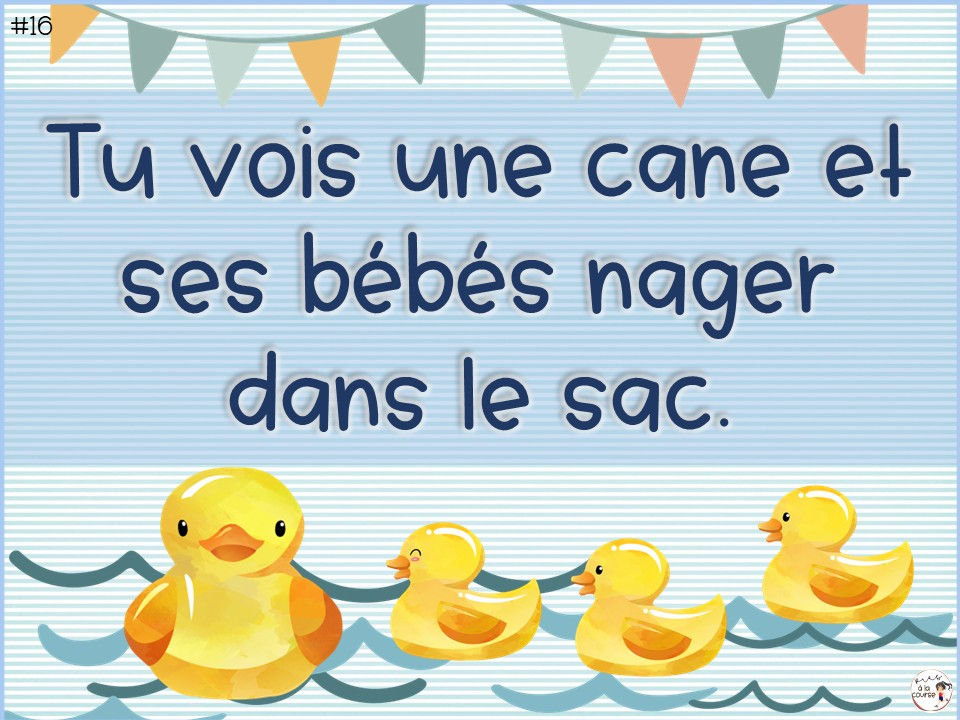 Miniature : Lecture de phrases simples et drôles
