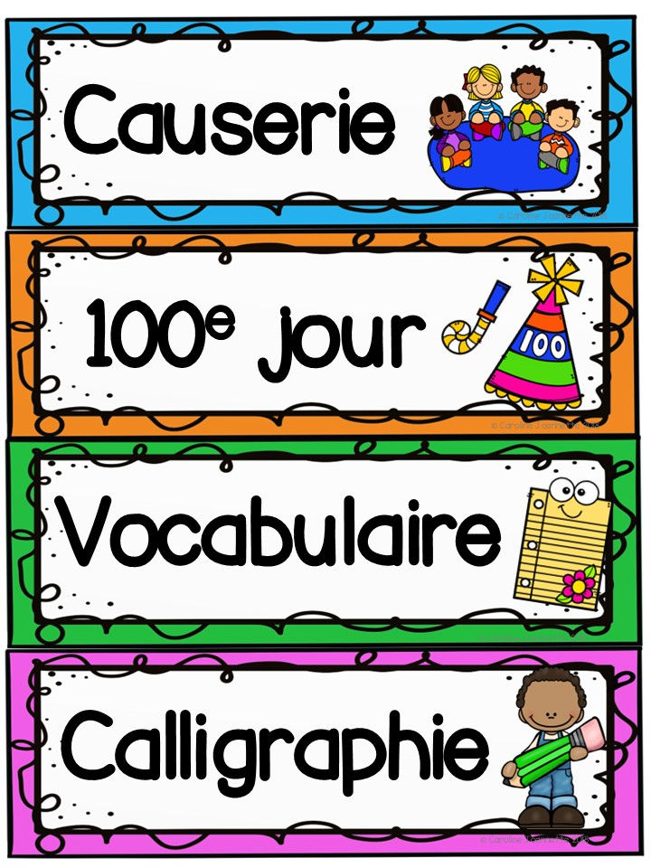 Miniature : Menu du jour | Horaire de la journée