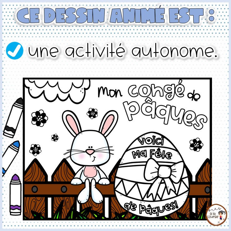 Miniature : Coloriage animé Pâques