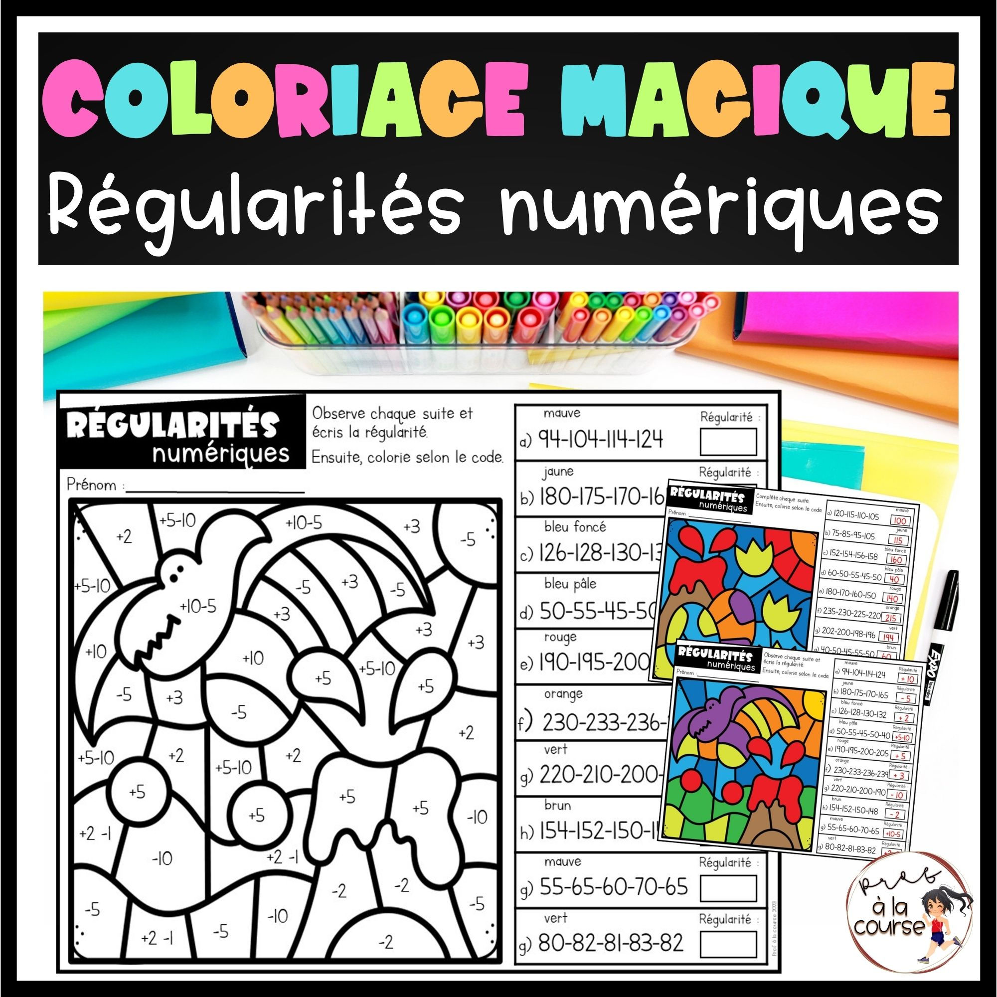 Coloriage magique Régularités numériques