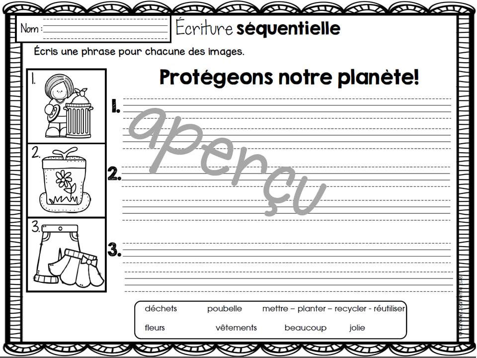 Miniature : Écriture et lecture séquentielles Printemps