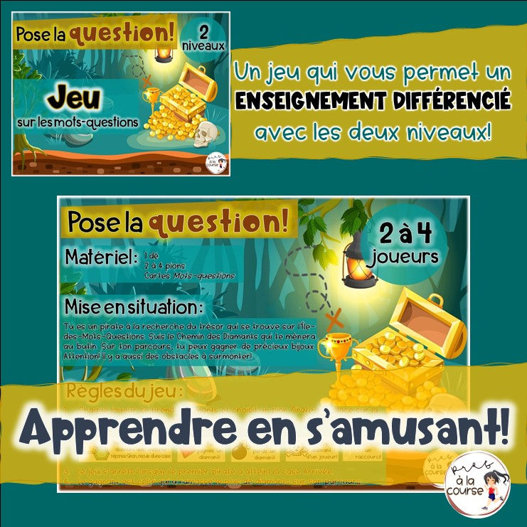 Miniature : Mots-questions jeu de table et cartes à tâches