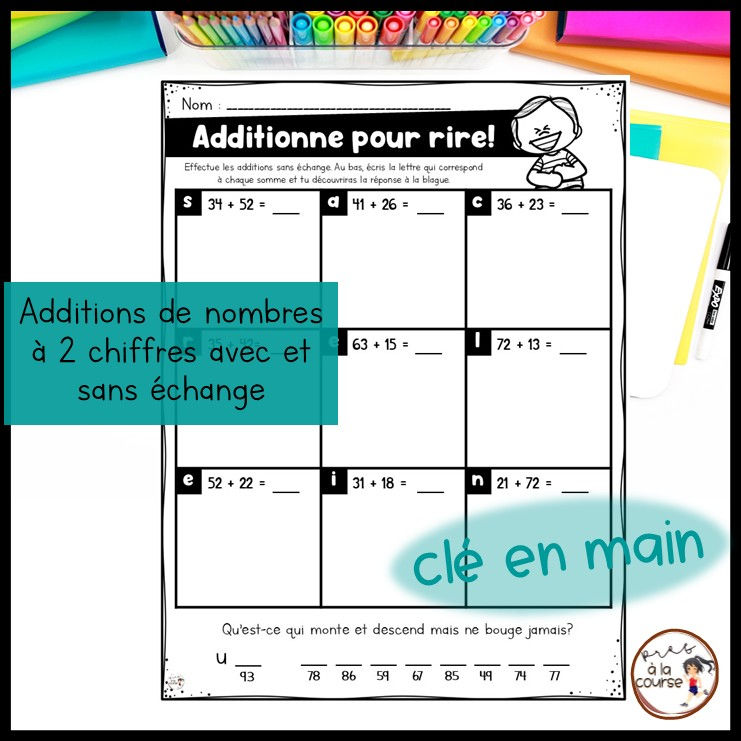 Miniature : Additions nombres à 2 chiffres