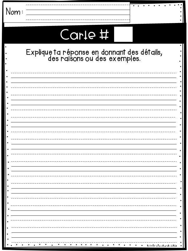 Miniature : Atelier d'écriture - Cartes à tâches