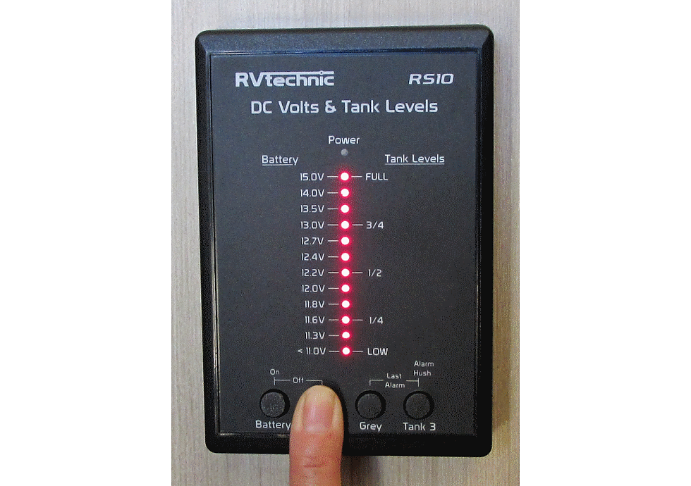Thumbnail: Fresh Grey water tank level meter, RV, boat, marine
