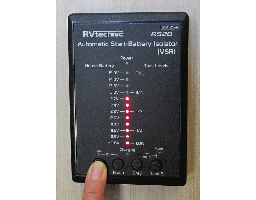 Thumbnail: 12V house battery volt meter battery monitor