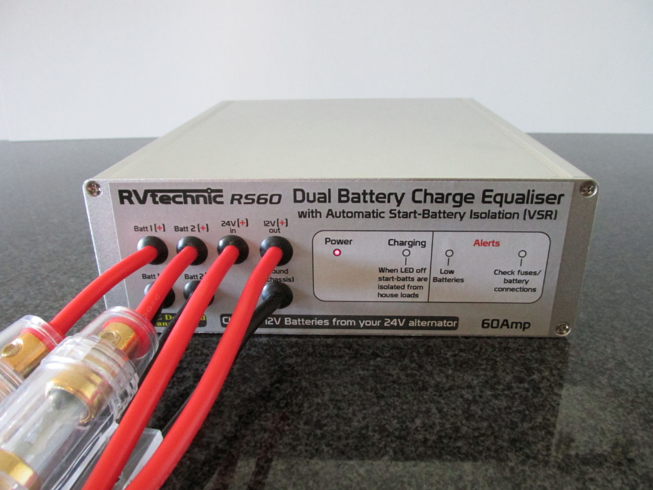 60Amp Dual Battery Equaliser with Start-Battery Isolator (VSR)